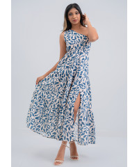 EMILIA ONE SHOULDER PRINTED DRESS