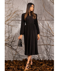 LORENA SHIRRED COLLAR DRESS