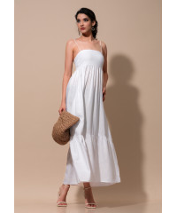 KIARA STRAP WHITE DRESS