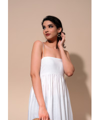 KIARA STRAP WHITE DRESS