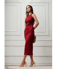 IRIS MAROON TIGHT DRESS