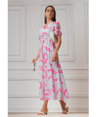 ZALI PINK PRINTED DRESS
