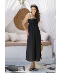 RAIKO BLACK STRAP DRESS