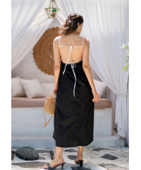 RAIKO BLACK STRAP DRESS