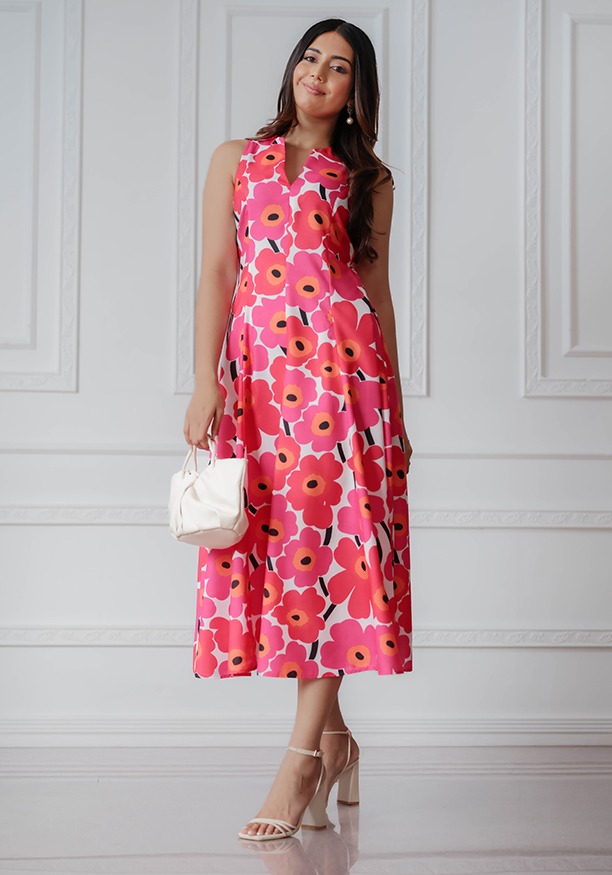 LAUREN PINK MAXI DRESS Nilsonline