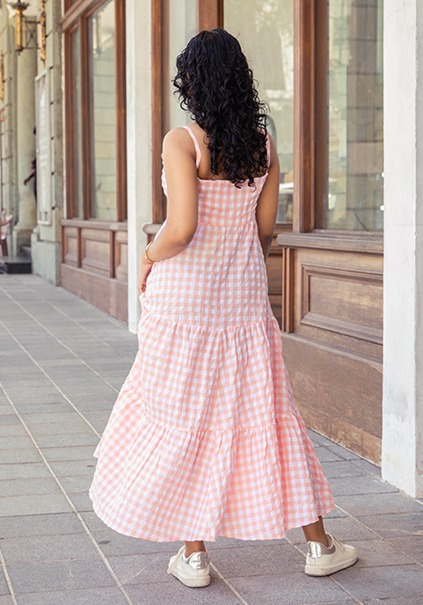 RHEIN PINK MAXI DRESS Nilsonline