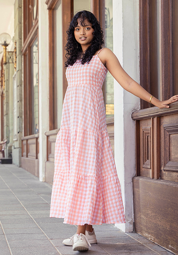 RHEIN PINK MAXI DRESS Nilsonline
