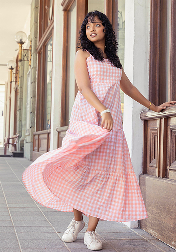 RHEIN PINK MAXI DRESS Nilsonline