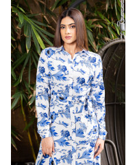 BLUE ELARA FLORAL DRESS BLUE ELARA FLORAL DRESS