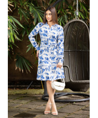 BLUE ELARA FLORAL DRESS BLUE ELARA FLORAL DRESS