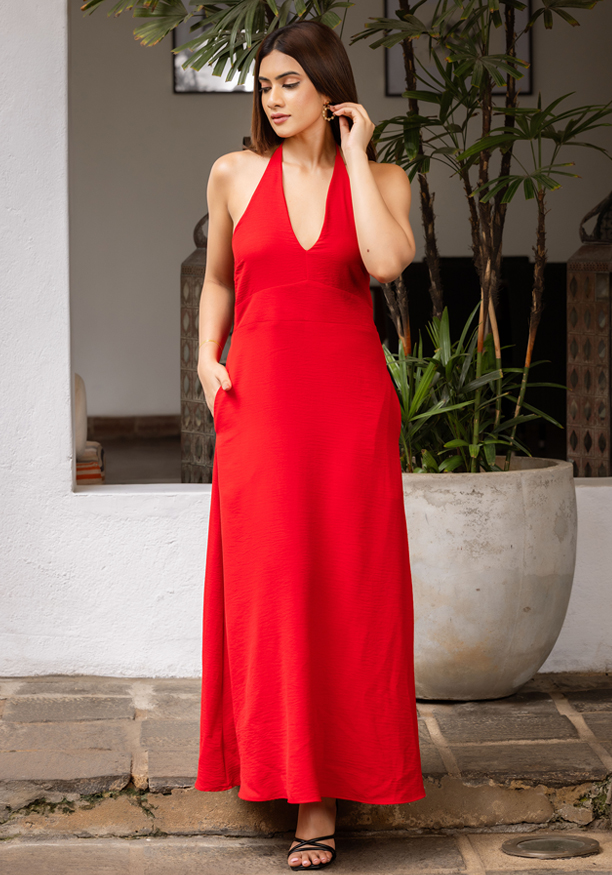 ALICE RED MAXI DRESS Nilsonline