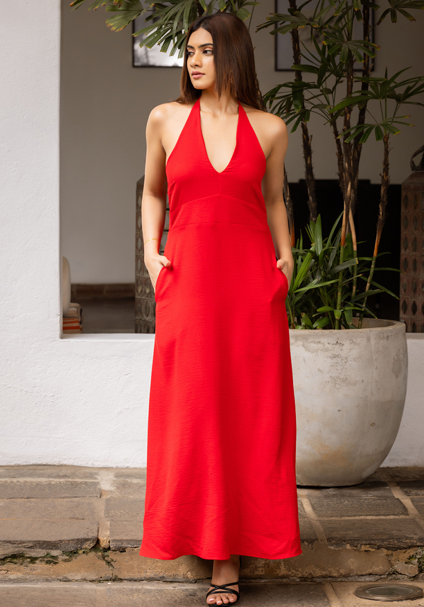 ALICE RED MAXI DRESS Nilsonline