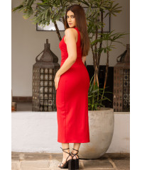 TARA SIDE ELASTICATED MAXI DRESS TARA SIDE ELASTICATED MAXI DRESS