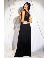 BLACK LILLIAN ALACE DRESS