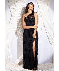 BLACK LILLIAN ALACE DRESS