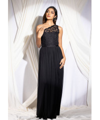 BLACK LILLIAN ALACE DRESS