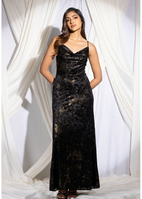BLACK RAVEN GLITTER DRESS