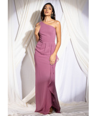 PURPLE ATHENA ONE SHOULDER DRESS