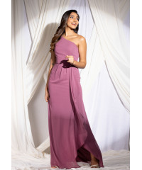 PURPLE ATHENA ONE SHOULDER DRESS