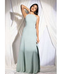 GREEN LAVENDER RUCHED DRESS