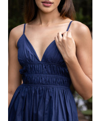 AERITH BLUE MAXI STRAP DRESS