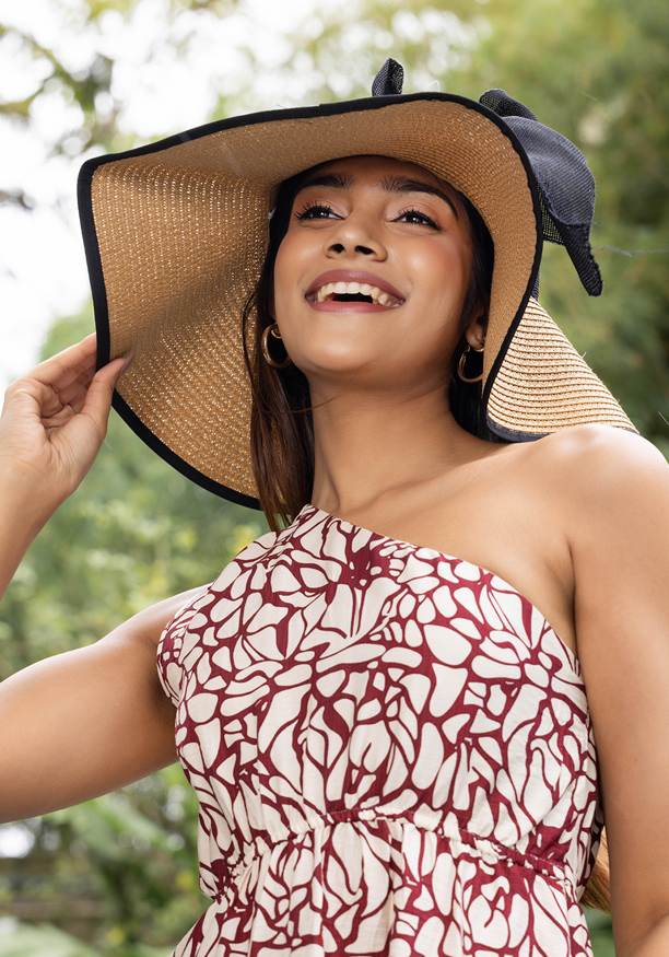 SUSAN RED ONE SHOULDER DRESS