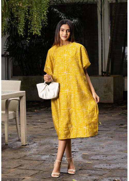 SHYN FLARE GREEN DRESS