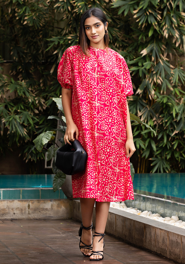 SHYN FLARE PINK DRESS