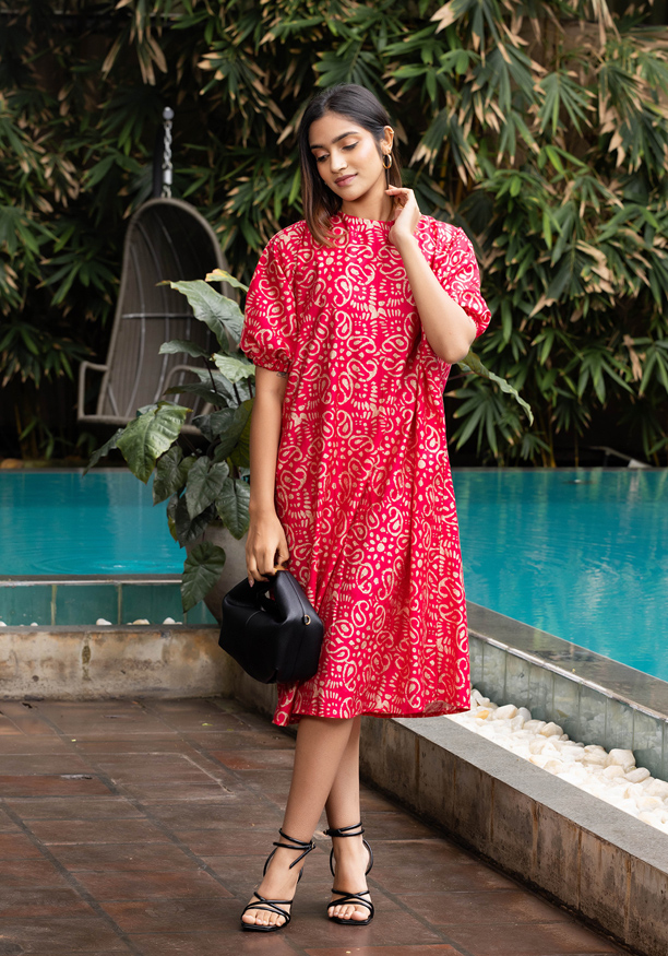 SHYN FLARE PINK DRESS