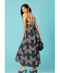 RAIKO STRAP BLACK DRESS