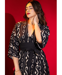 NIRA BOHEMIAN BLACK DRESS