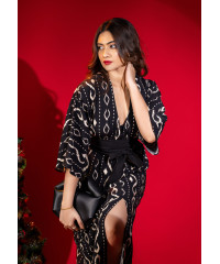 NIRA BOHEMIAN BLACK DRESS