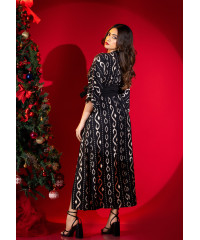 NIRA BOHEMIAN BLACK DRESS