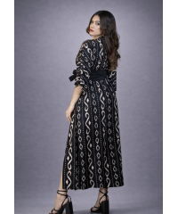 NIRA BOHEMIAN BLACK DRESS