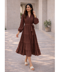 CEFALO BROWN CHIC DRESS