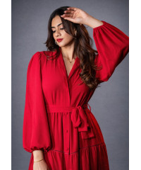 CEFALO CHIC RED DRESS CEFALO CHIC RED DRESS