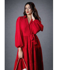 CEFALO CHIC RED DRESS CEFALO CHIC RED DRESS