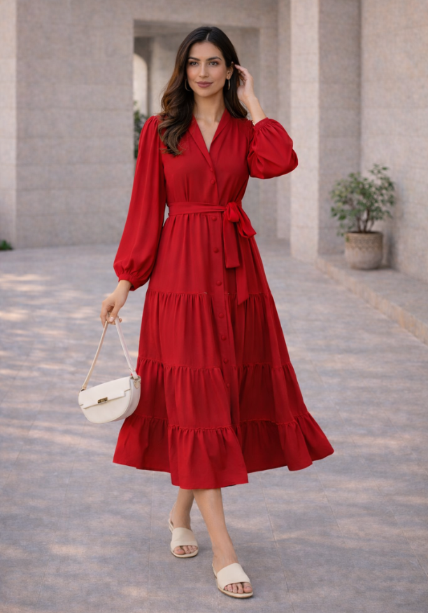 CEFALO CHIC RED DRESS