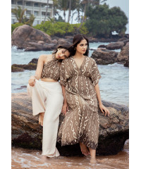 ALEXANDRA BROWN MAXI DRESS