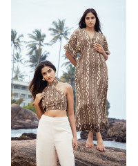 ALEXANDRA BROWN MAXI DRESS