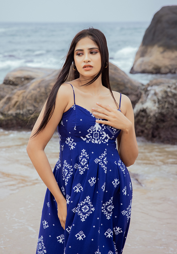 SARENDA BLUE DRESS Nilsonline