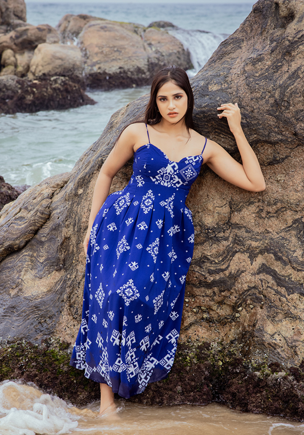 SARENDA BLUE DRESS Nilsonline