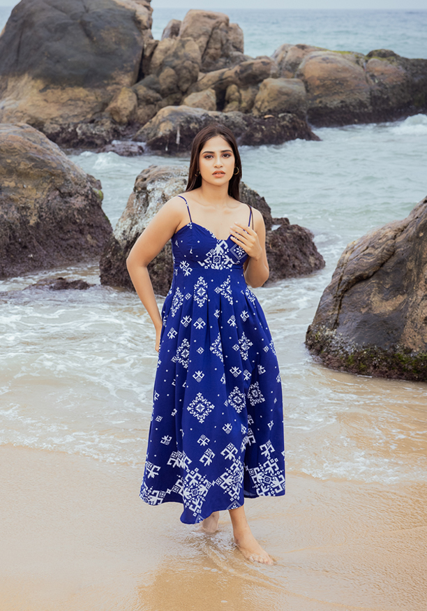 SARENDA BLUE DRESS Nilsonline