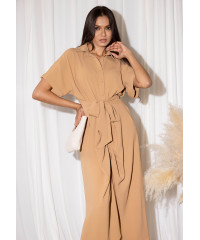 LILIAN BEIGE MAXI DRESS