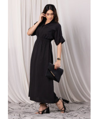 EVELYN UTILITY KAKI BLACK MAXI DRESS EVELYN UTILITY KAKI BLACK MAXI DRESS