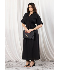 EVELYN UTILITY KAKI BLACK MAXI DRESS EVELYN UTILITY KAKI BLACK MAXI DRESS
