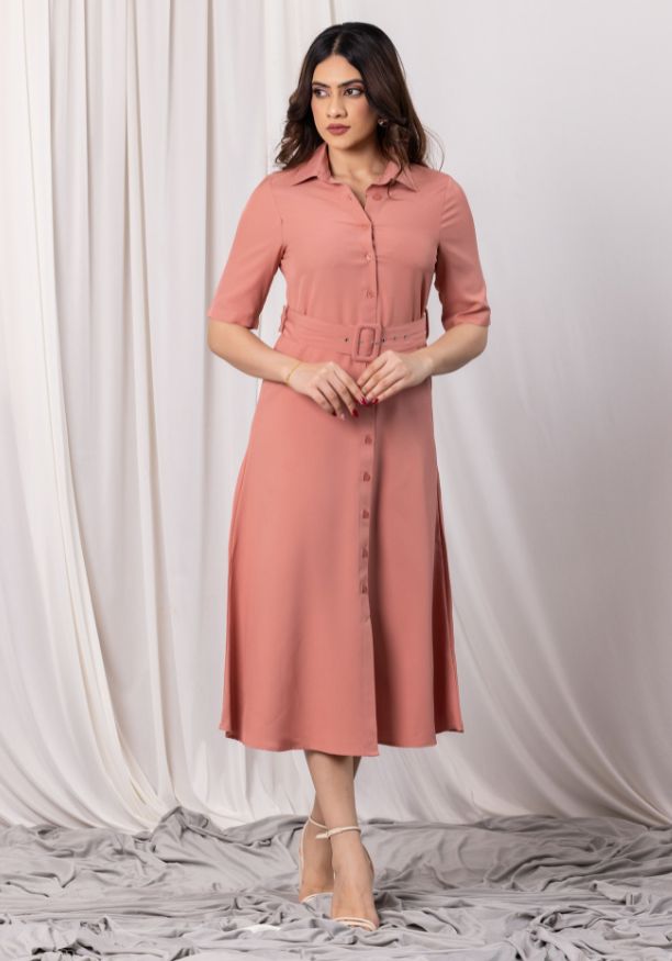 FLORA FLORAL PINK DRESS