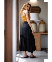 JUDIE ASYMMETRICAL BLACK  SKIRT