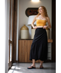 JUDIE ASYMMETRICAL BLACK  SKIRT