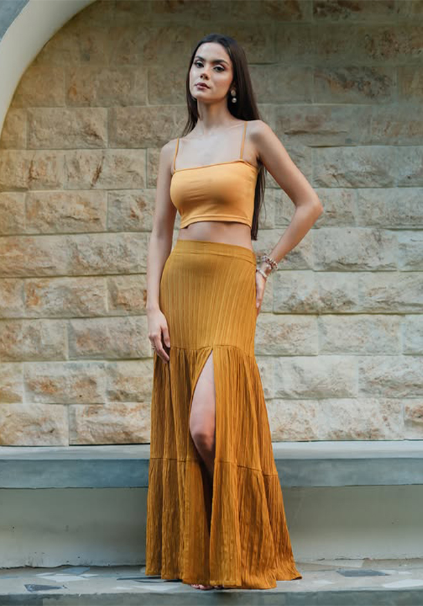YURI MUSTED MAXI SKIRT